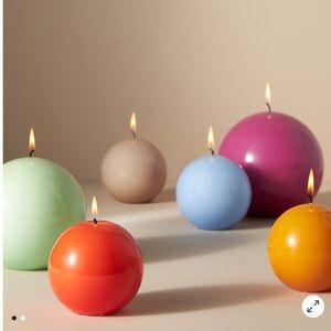 Anthropologie Globe Candles